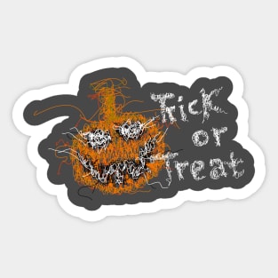 Trick or Treat Scribble Sticker